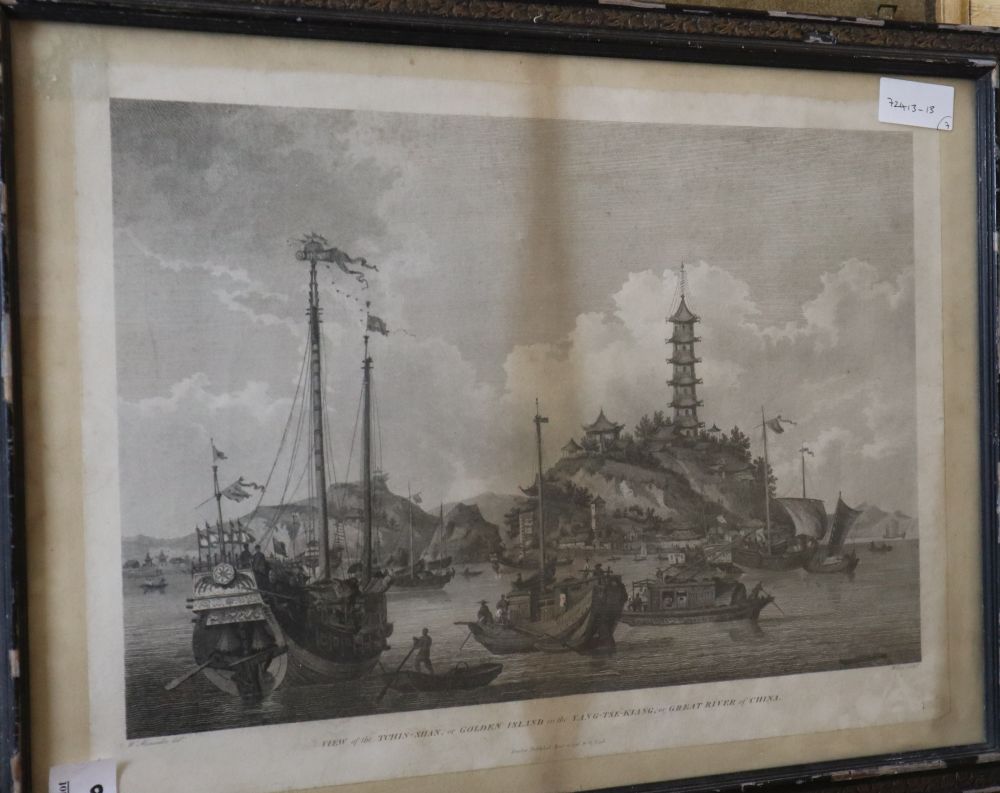A group of assorted paintings and prints including a watercolour beach scene by Petley Jones